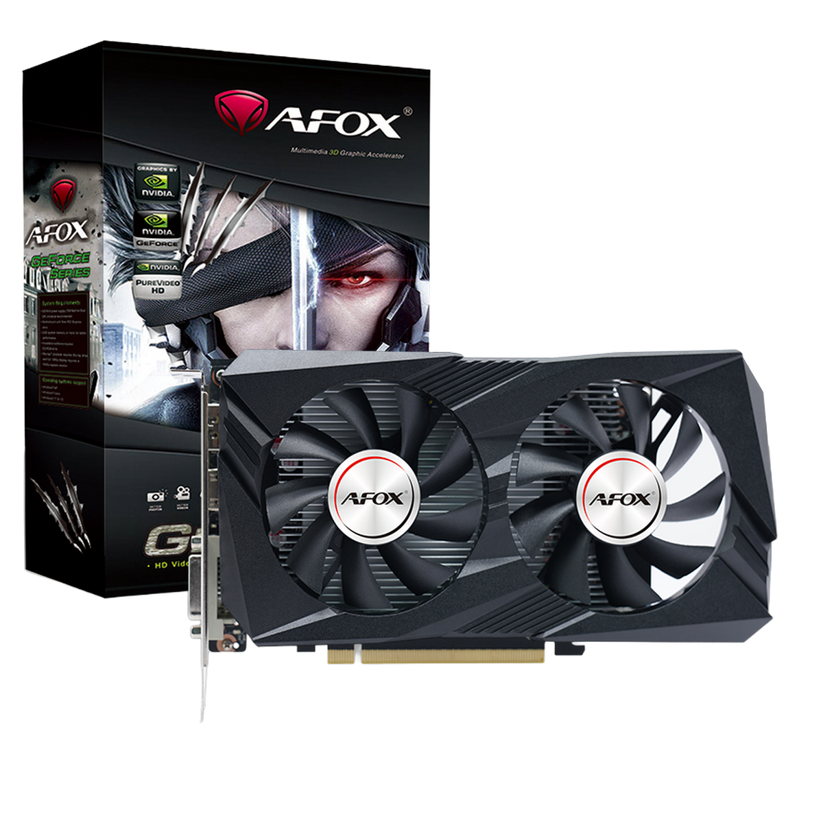Видеокарта AFOX NVIDIA GeForce RTX 3050 AF3050-6GD6H7-V2, 6Gb GDDR6