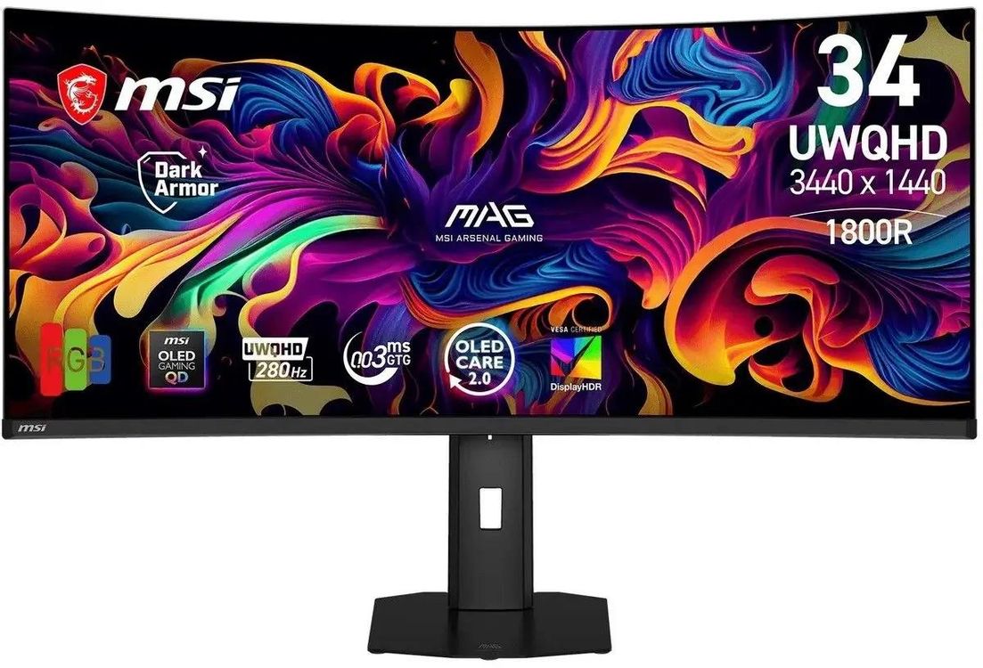 Монитор 34" MSI MPG 341CQP черный