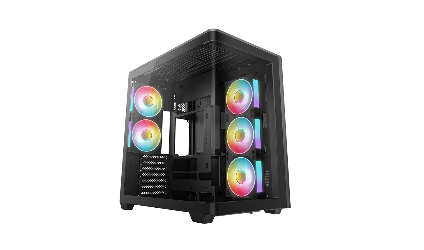 Корпус Deepcool CG590U 5F, Midi-Tower, без БП, черный