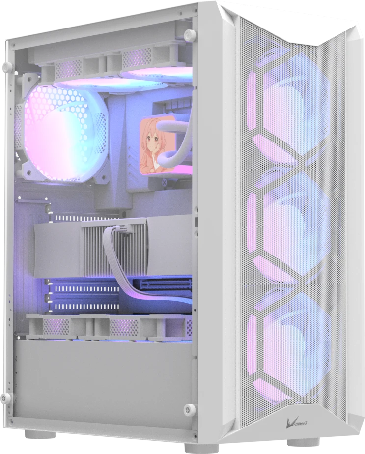 Корпус Formula V AIR POWER G1 PLUS WHITE, Midi-Tower, без БП, белый