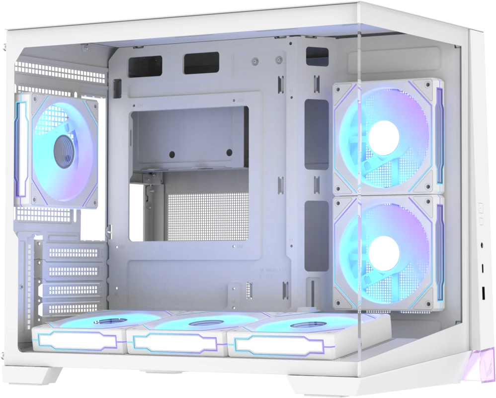 Корпус Formula V CRYSTAL Z4M PLUS WHITE, Mini-Tower, без БП, белый