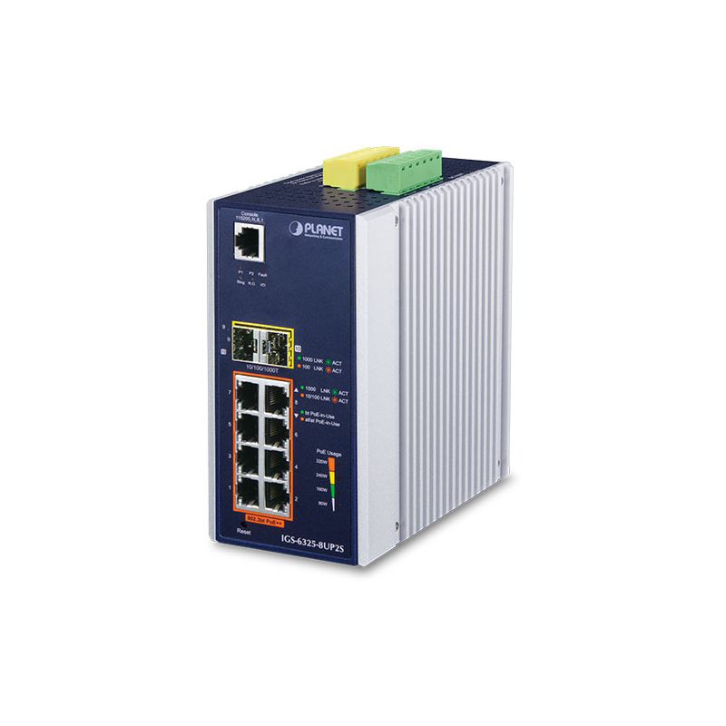 Коммутатор Planet IGS-6325-8UP2S, управляемый (8x1 Гбит/с) (IGS-6325-8UP2S)