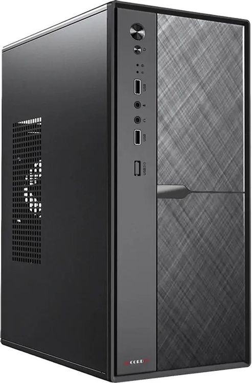 Корпус ACCORD 1603, Mini-Tower, без БП, черный