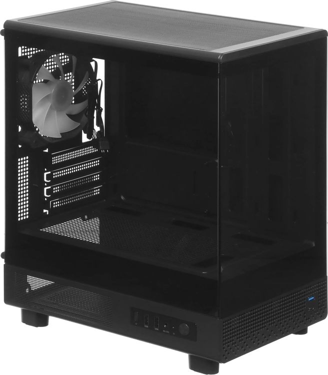 Корпус ACCORD ZM3B, Mini-Tower, без БП, черный