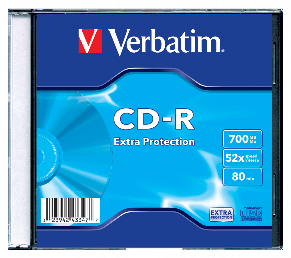 Диск Verbatim CD-R 700Mb, 52x, Slim Case (200 шт)
