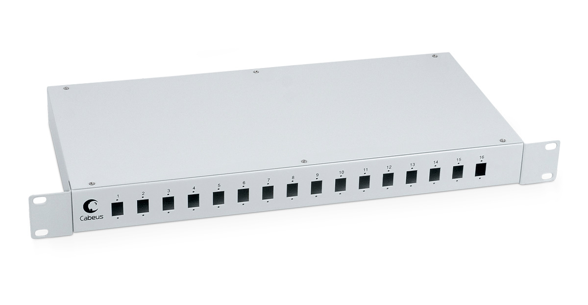 Кросс оптический Cabeus FO-19-16SC, 1U, в стойку 19" (FO-19-16SC)