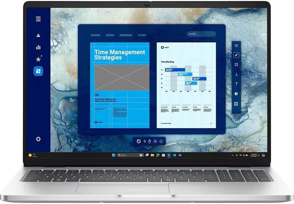 Ноутбук 16" Dell Pro 16, серебристый (PRO16-5654)