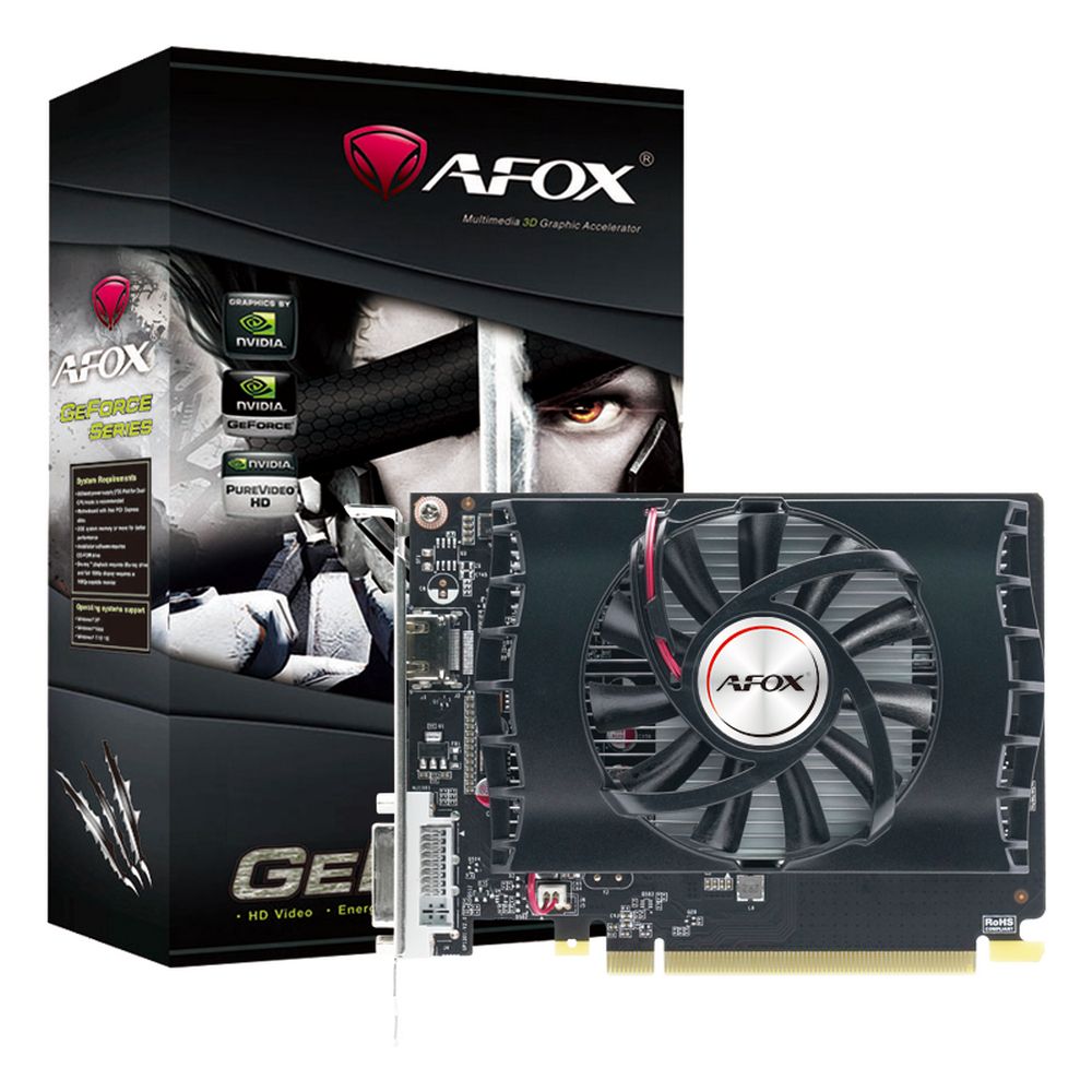 Видеокарта AFOX NVIDIA GeForce GT 1030 AF1030-2048D5H6, 2Gb GDDR5