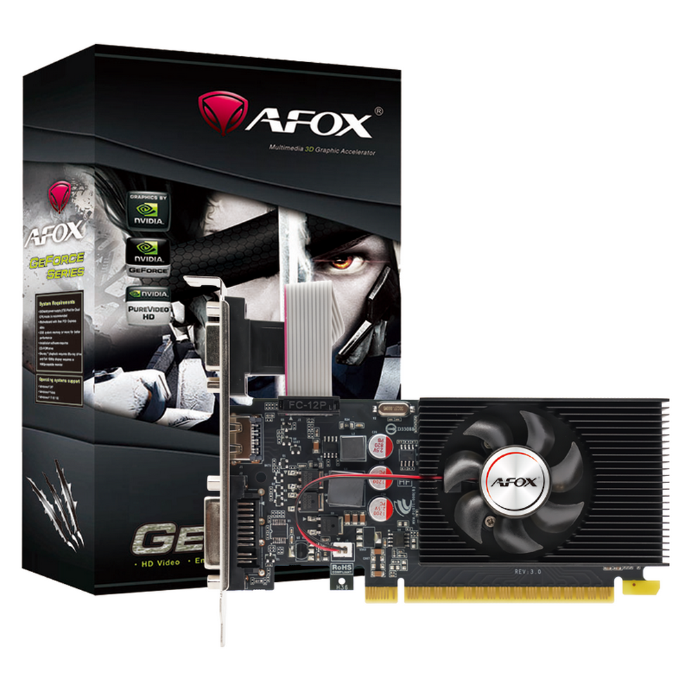 Видеокарта AFOX NVIDIA GeForce GT 240 AF240-1024D3L2-V3, 1Gb DDR3