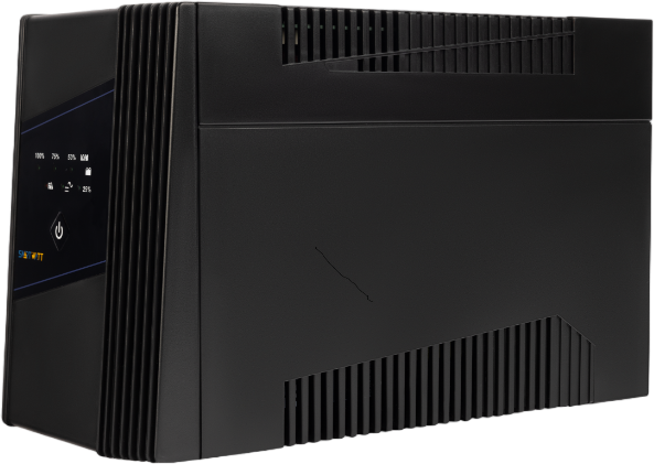 ИБП SMARTWATT UPS UNI 1000, 1000 В·А, 600 Вт, черный (3703020390001)