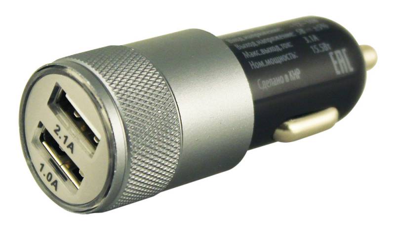 Автомобильное зарядное устройство Buro TJ-189, 2xUSB