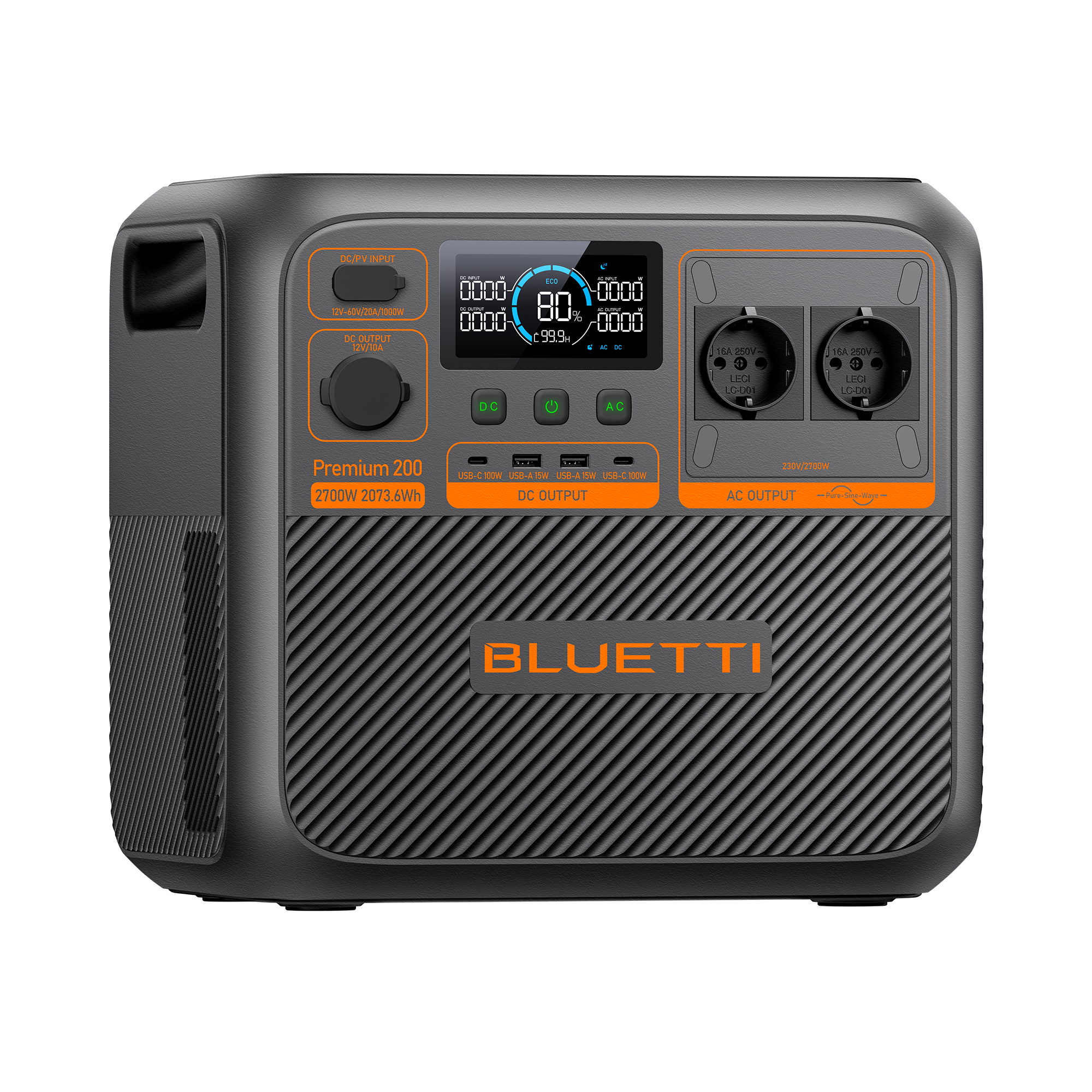 Портативная зарядная станция Bluetti Premium 200 V2, черный