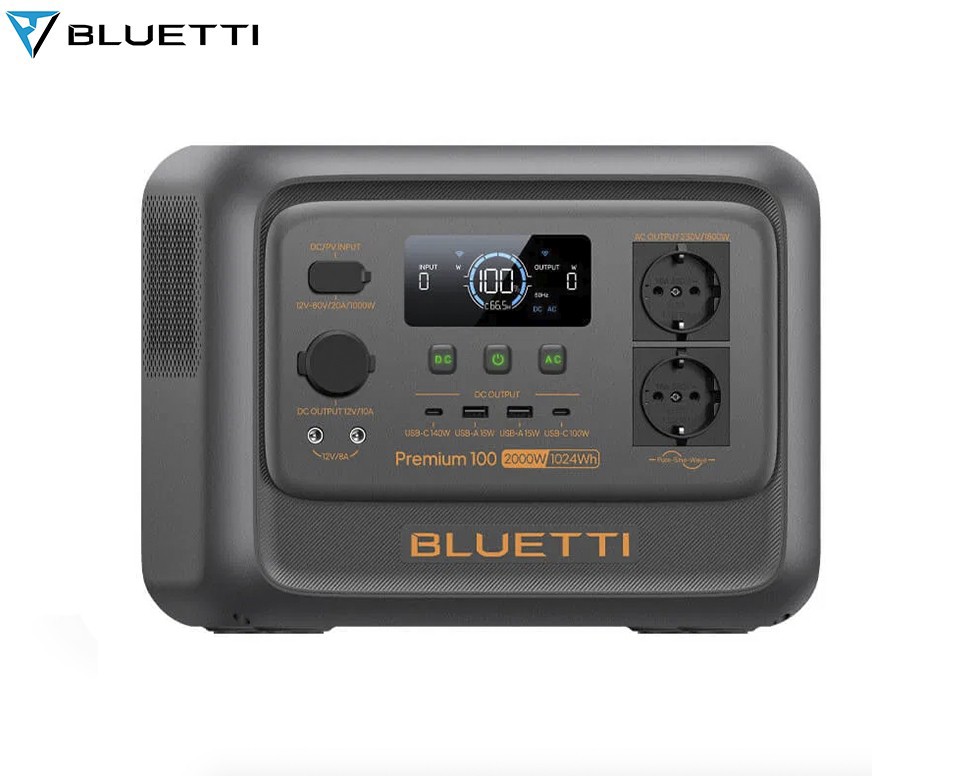 Портативная зарядная станция Bluetti Premium 100 V2, черный