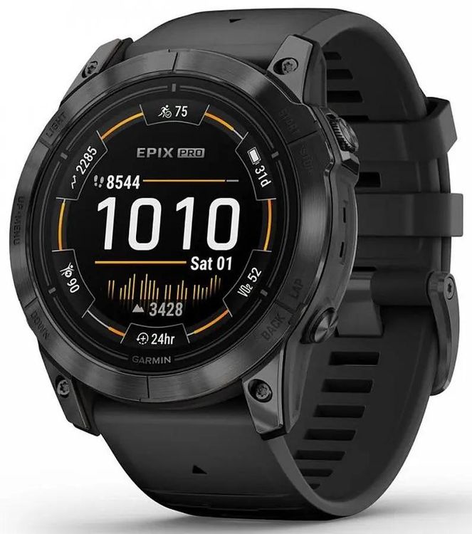 Смарт-часы Garmin Epix Pro gen.2, черный/серый