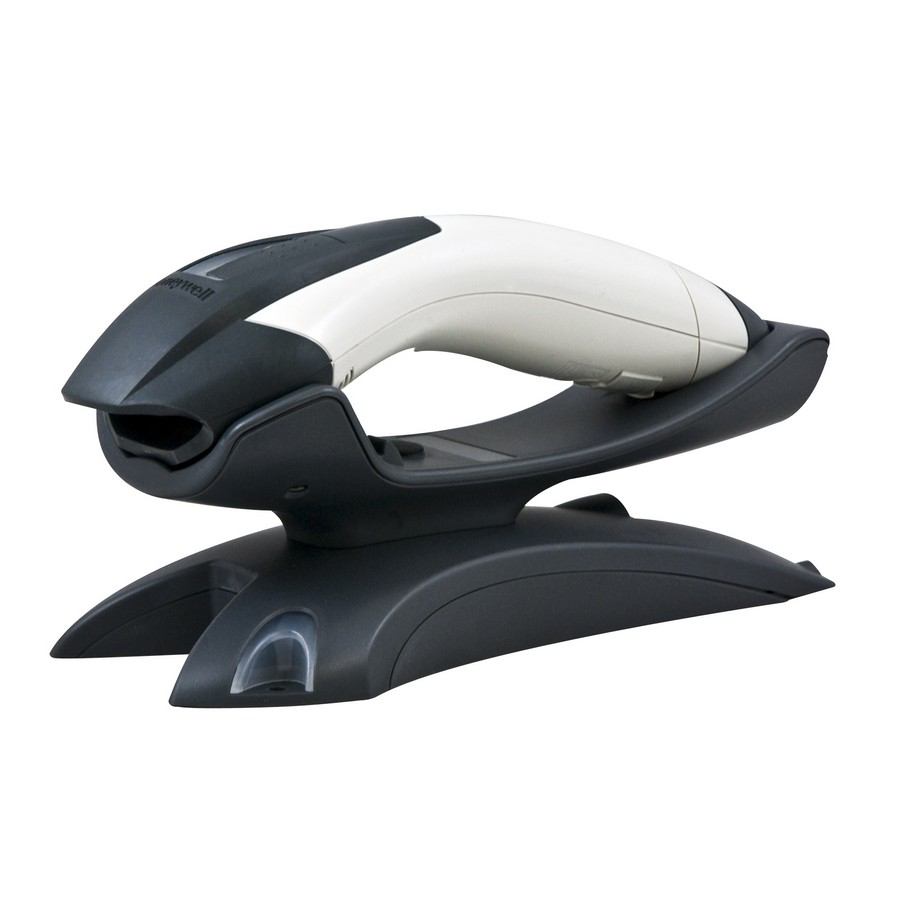 Сканер штрих-кода Honeywell/Metrologic 1202g, Voyager, BT, USB, с подставкой (серый) (1202g-1USB-5) б/у, в комплекте: сканер, база с USB кабелем