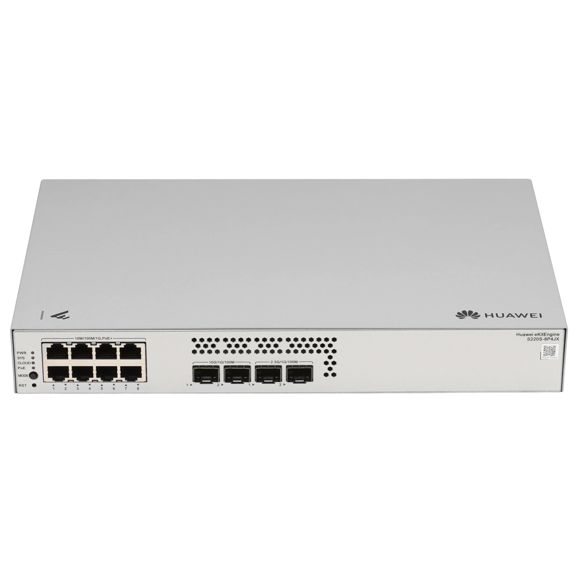 Коммутатор Huawei eKitEngine S220S-8P4JX, 8x1 Гбит/с, SFP 2x2.5 Гбит/с, SFP/uplink: SFP+x2 (98012473)