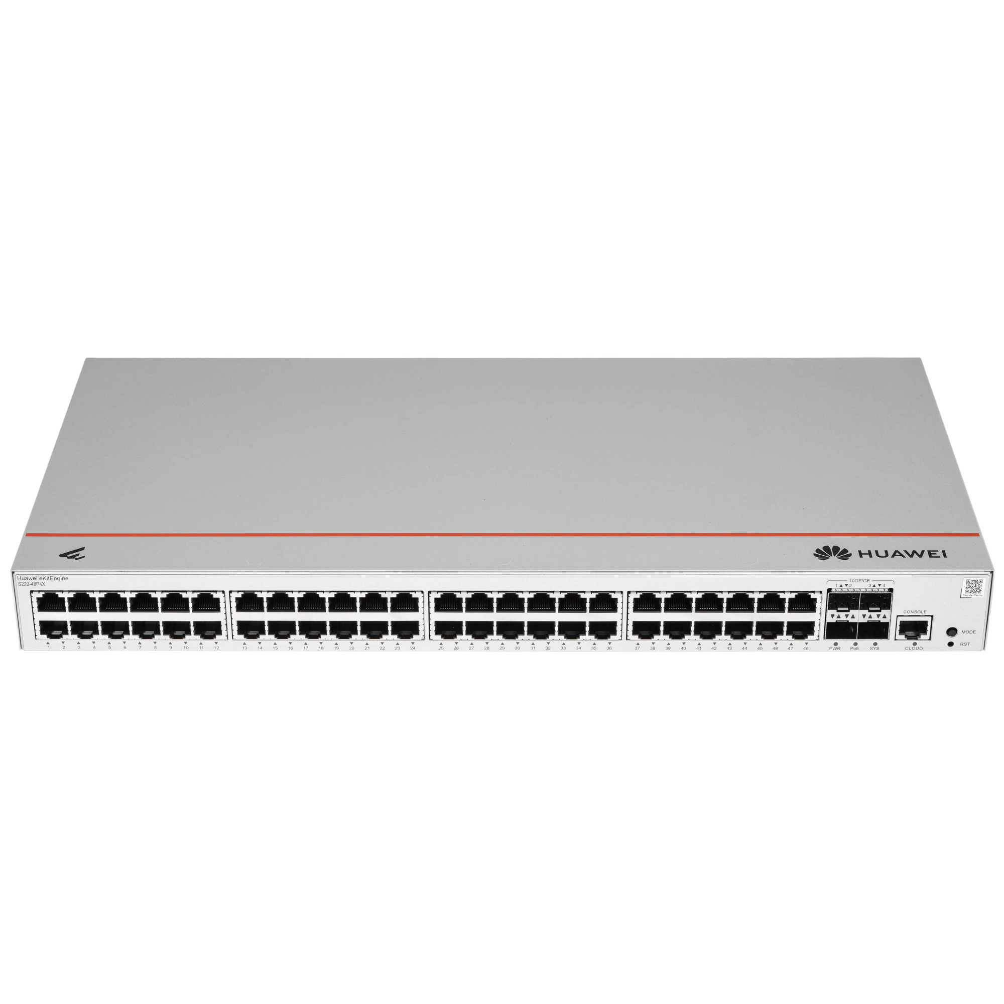 Коммутатор Huawei eKitEngine S220-48P4X, 48x1 Гбит/с, SFP/uplink: SFP+x4 (98012378)