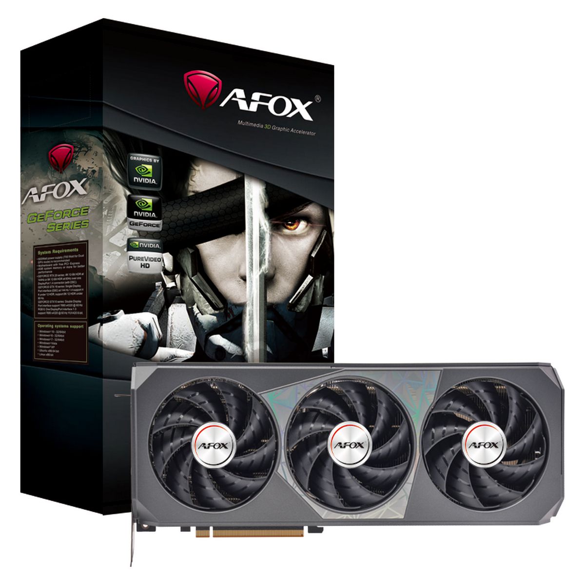 Видеокарта AFOX NVIDIA GeForce RTX 4070 AF4070-12GD6H7-V3, 12Gb GDDR6