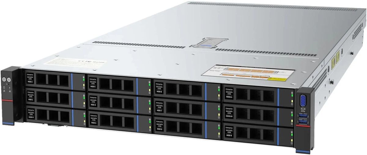 Сервер iRU Rock G2212P, 2 x Intel Xeon Gold 8358, 4 x 32Gb RAM (2195534)