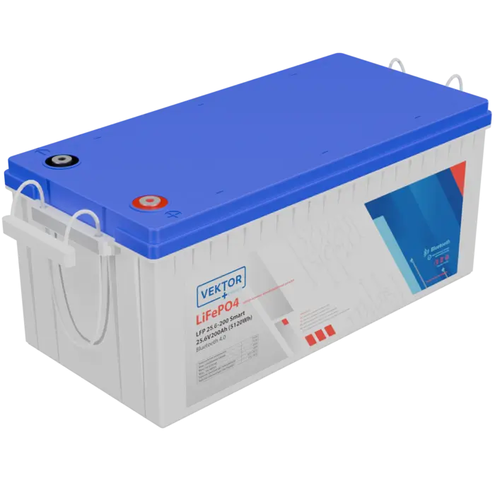 Аккумуляторная батарея для ИБП VEKTOR Energy LFP 25,6-200 Smart BMS 100A, 24V, 200Ah