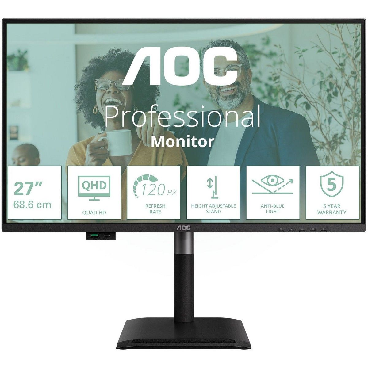 Монитор 27" AOC Q27P4CV черный