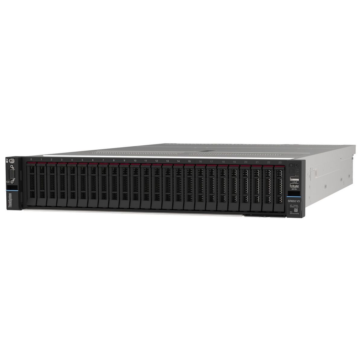 Сервер Lenovo ThinkSystem SR650 V3, 1 x Intel Xeon Silver 4510, 1 x 32Gb RAM (7D76CTO1WW-2)