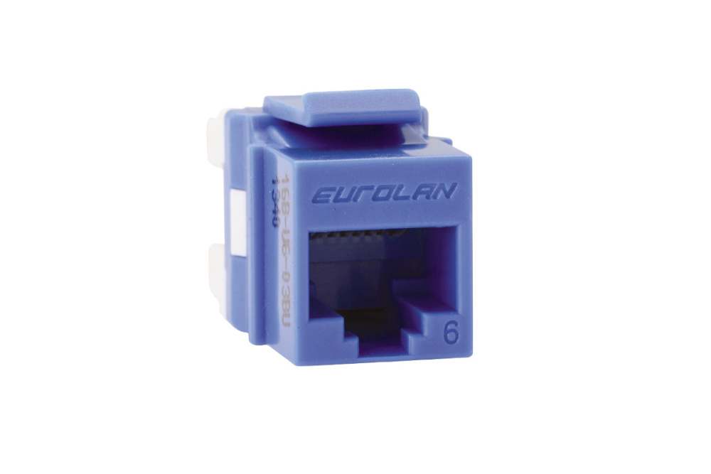 Модуль Keystone Eurolan, RJ-45 cat.6 (16B-U6-03BU)