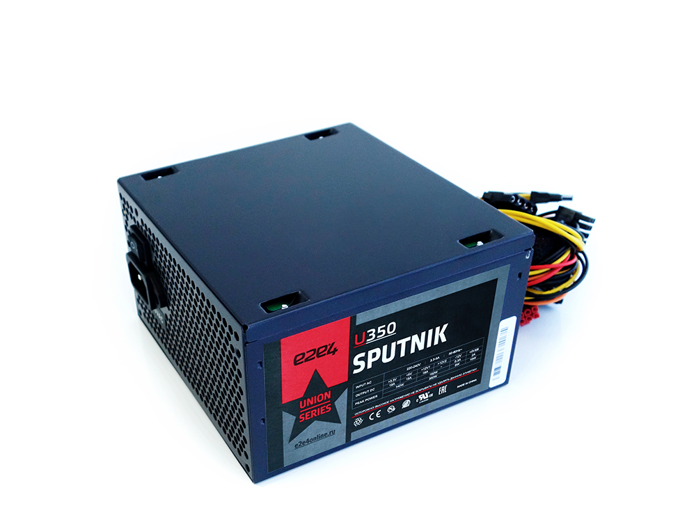 

Блок питания 350 Вт ATX e2e4 U350 SPUTNIK 350W, 120 мм, Черный, U350 SPUTNIK 350W