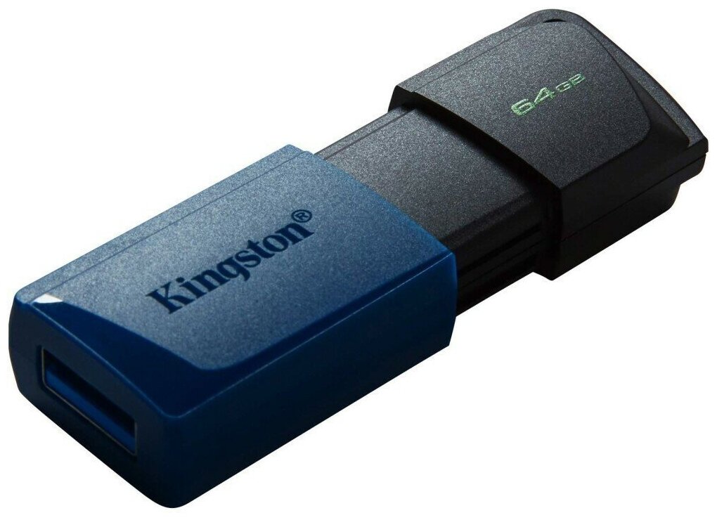 Флешка 64Gb USB 3.2 Gen 1 Kingston DataTraveler Exodia DTXM/64GB, черный/синий (DTXM/64GB) б/у, без упаковки