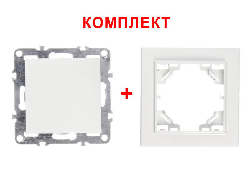 Выключатель NETKO Optima Electric, 1кл., белый