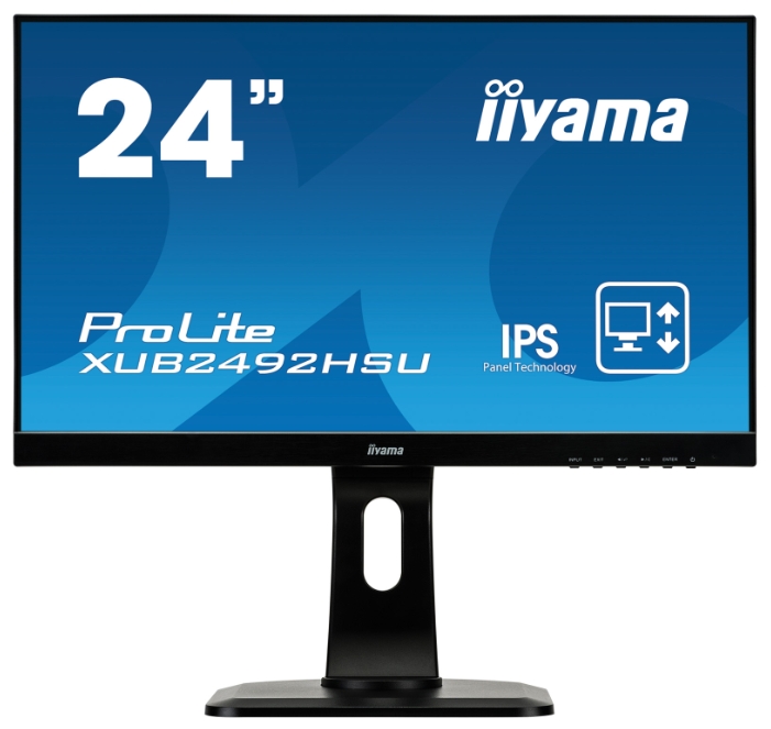 Монитор 23.8" Iiyama XUB2492HSU-B1 IPS, 1920x1080, 250кд/м2, 5мс, USB-Hub, черный (XUB2492HSU-B1) б/у