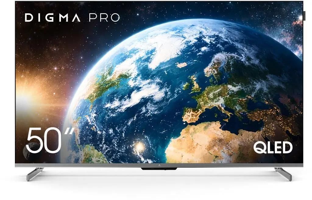 Телевизор 50" Digma Pro 50D, 3840x2160, черный графит