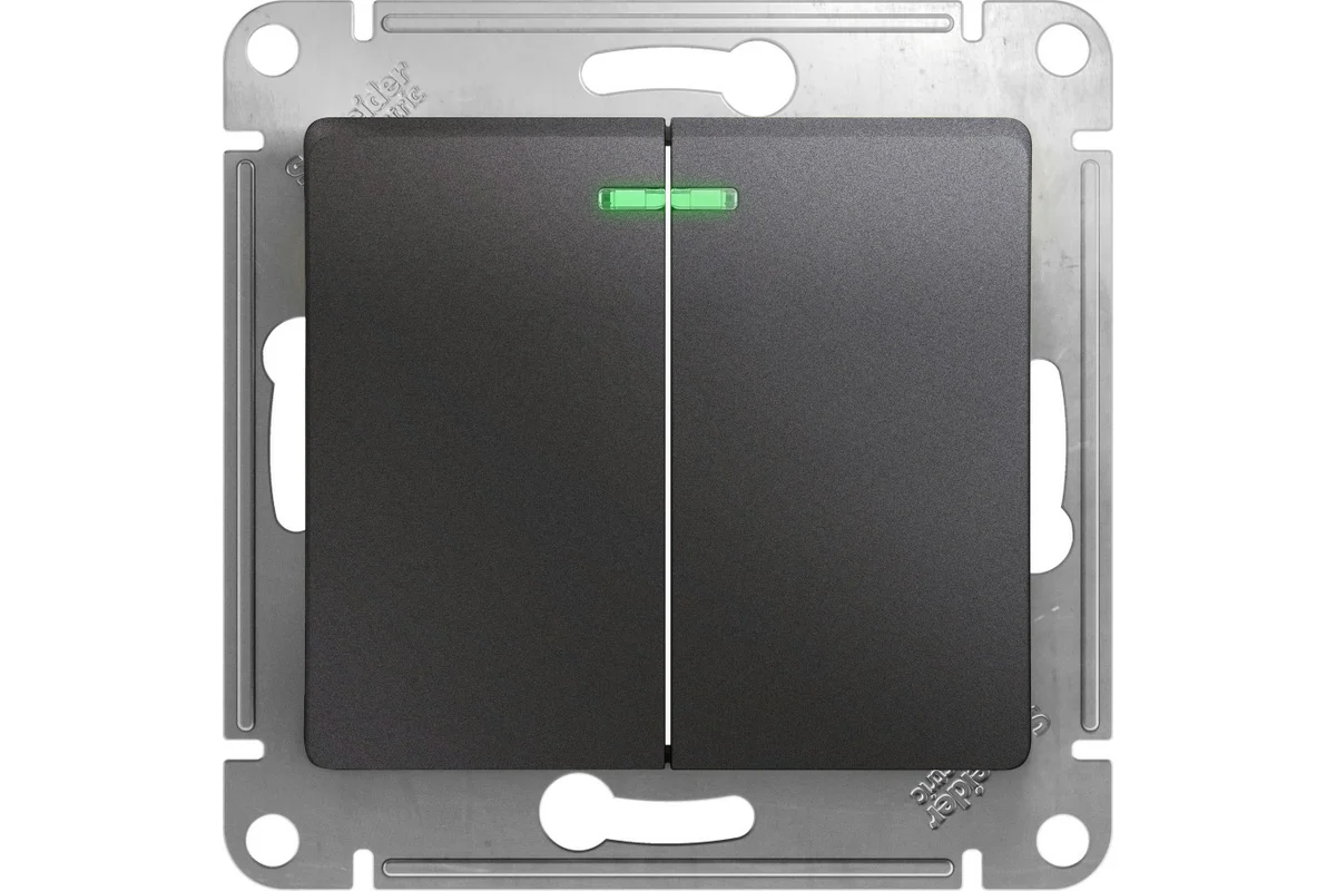 Выключатель Schneider Electric Glossa GSL001353 (графит)