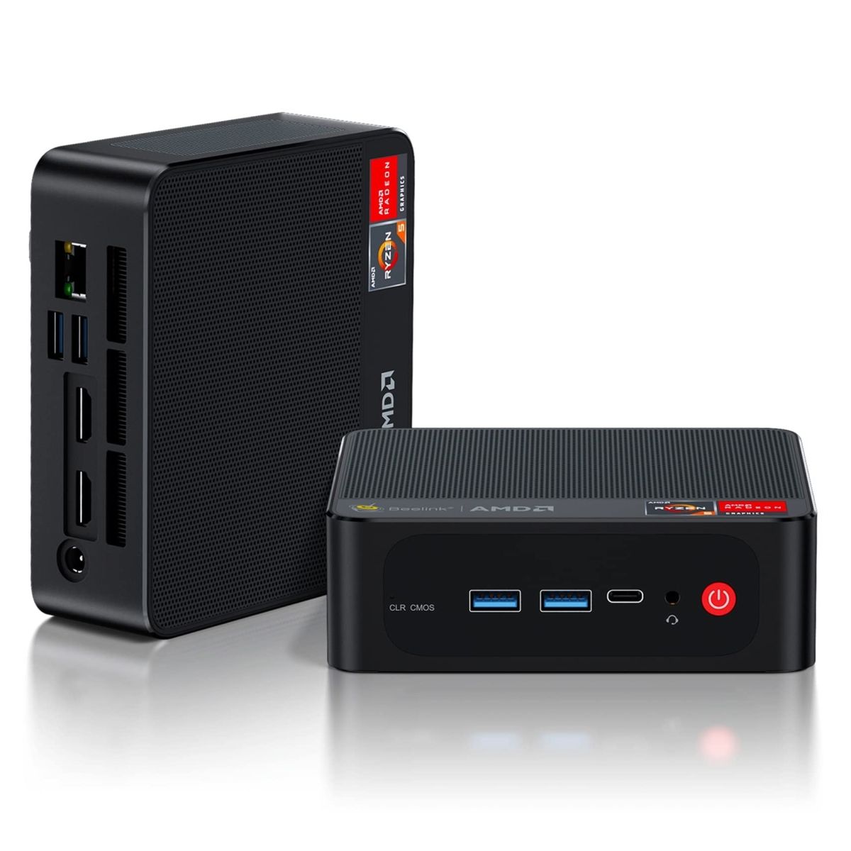 Неттоп Beelink SER5, AMD Ryzen 5 5500U, 16Gb, 480Gb SSD, Без ОС (BL/SER5/5500U/16G/480G/2.5G*1/Black)