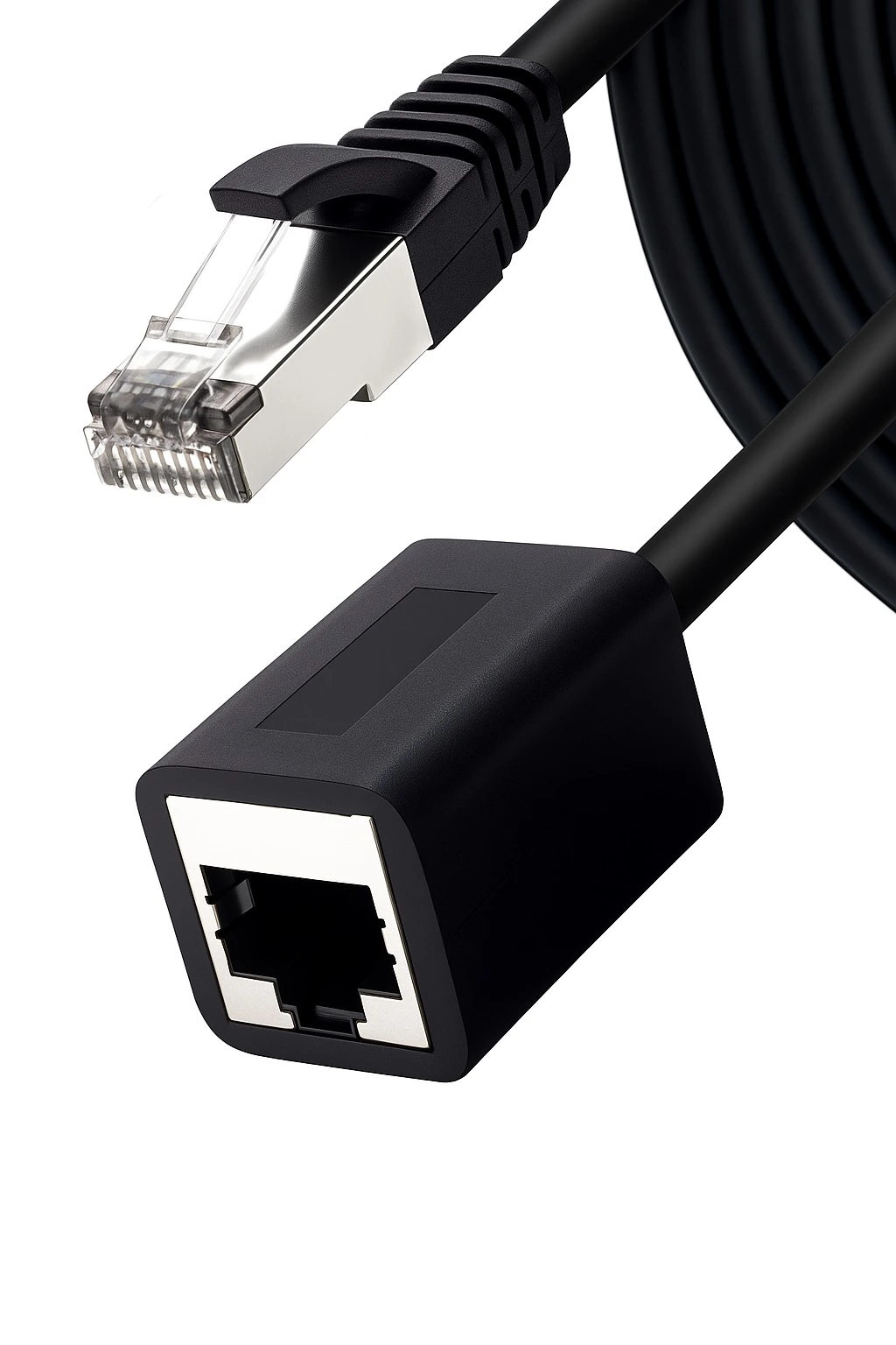 Патч-корд удлинитель 5bites FTP, кат.5e, 5 м, RJ45-RJ45, черный (PUT55-050E-BK)