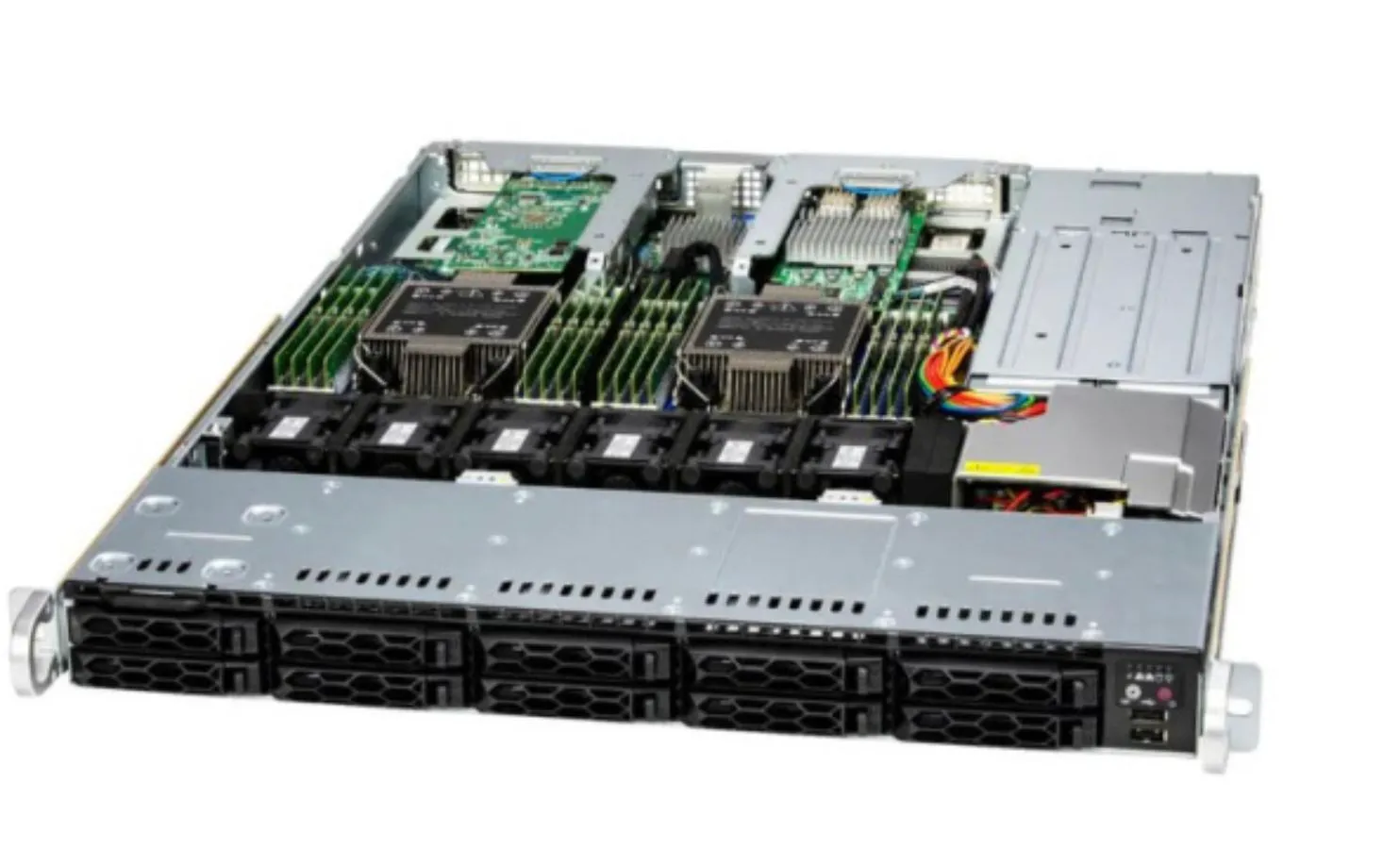 Серверная платформа SuperMicro 121C-TN2R, 2xSocket4677, 16xDDR5, 8x2.5 HDD HS, Redundant 2x860 Вт 1U (SYS-121C-TN2R_empty1)