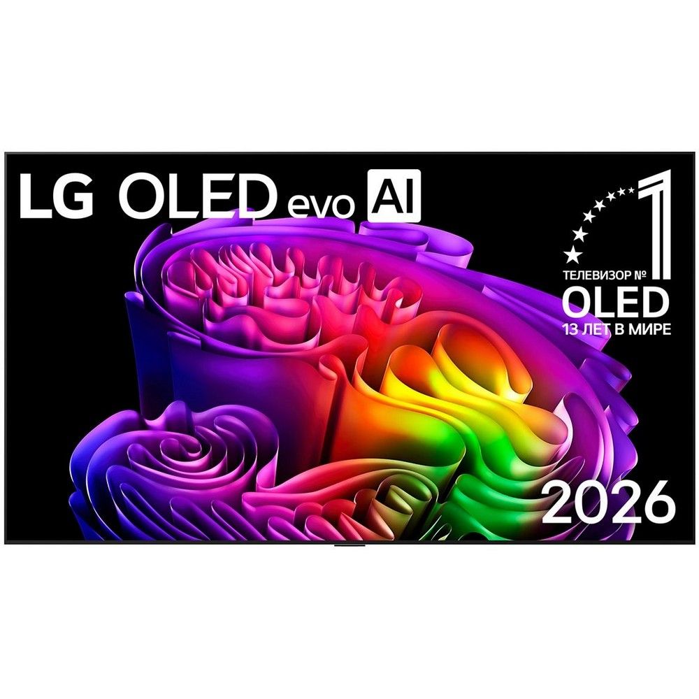 Телевизор 55" LG OLED55G6RLA.ARU, 3840x2160, черный
