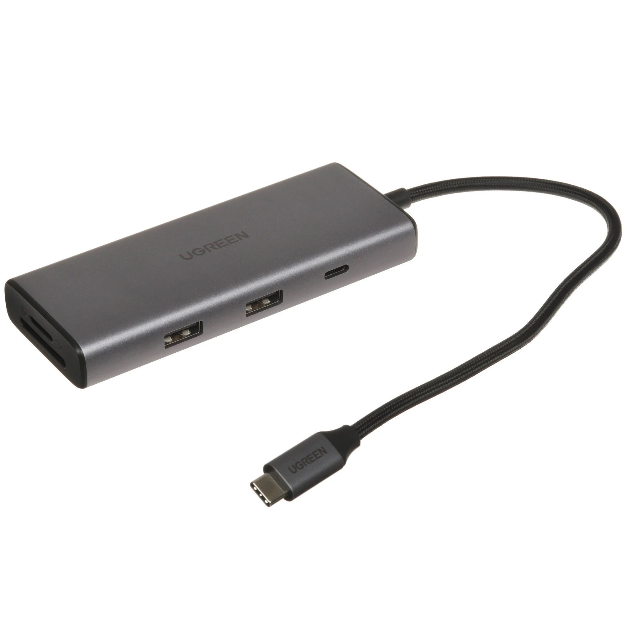 Адаптер UGREEN Revodok Pro 7-in-1 CM498, серый космос (15531)