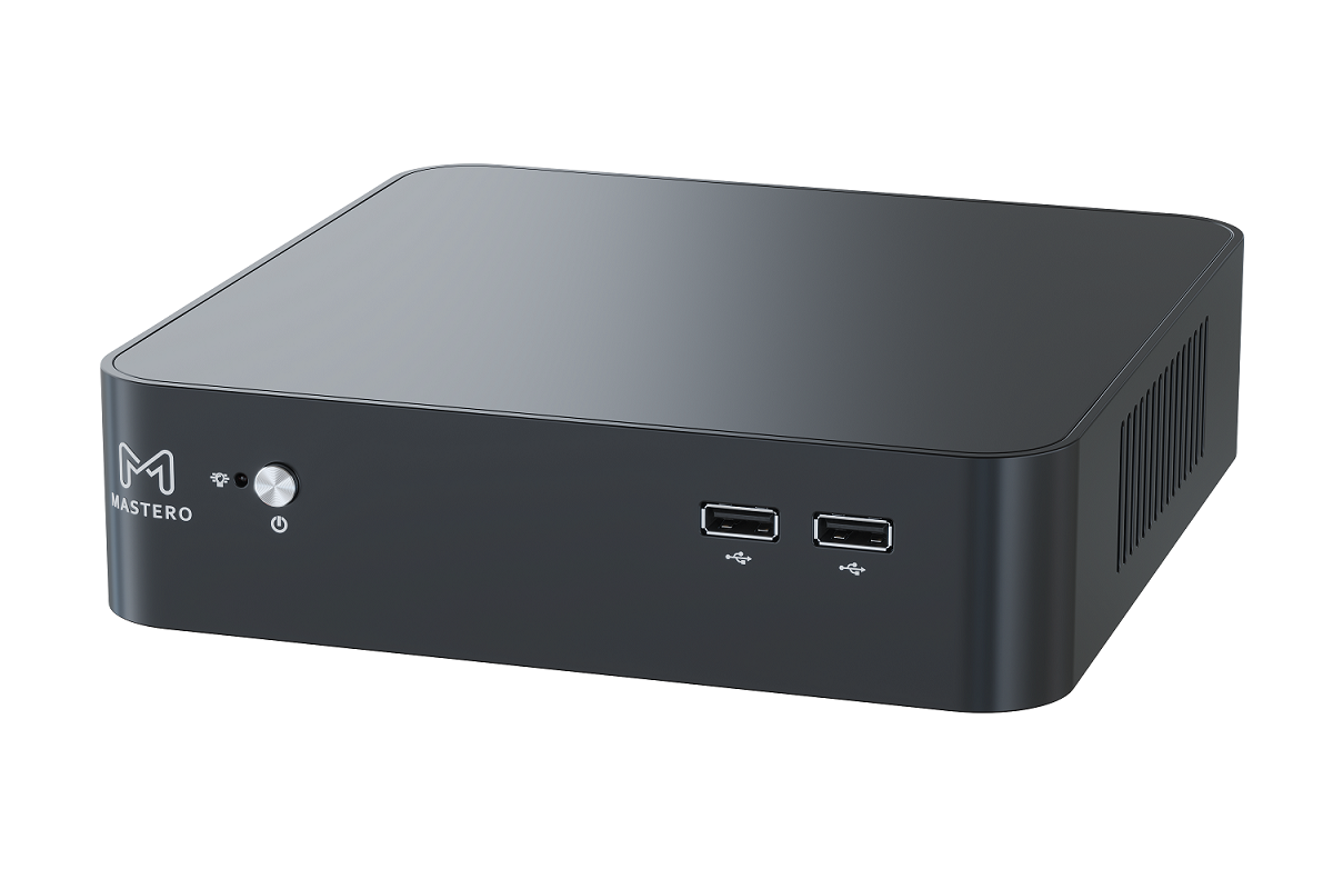 Неттоп Mastero Mini MPC12382, Intel Core i3 12100 3.3 ГГц, 8Gb RAM, 256Gb SSD, Intel UHD Graphics 730, Wi-Fi, BT, без ОС, черный (NTMST-I12100-8S256) б/у, следы эксплуатации, после ремонта, неродная упаковка, комплект: неттоп, блок питания, 2 антенны