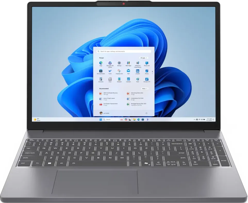 Ноутбук 15.3" Lenovo IdeaPad Slim 3 15IRH10, серый (83K100YTFU-WIN)