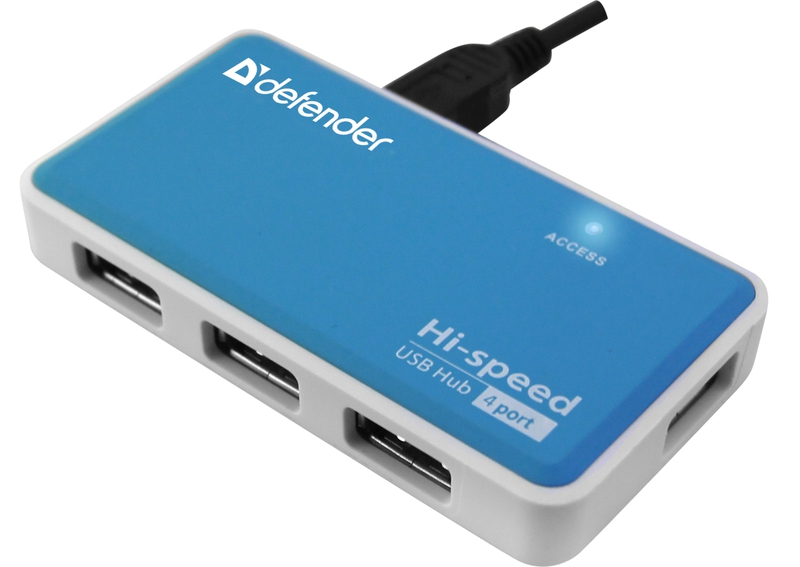 Концентратор Defender Quadro Power, 4xUSB 2.0