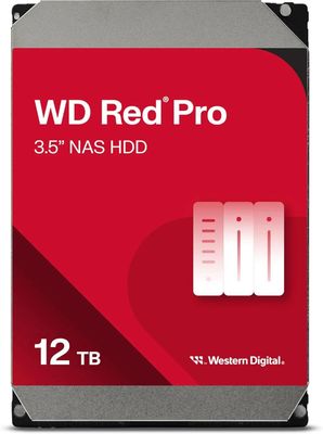 Жесткий диск (HDD) Western Digital 12Tb Red Pro, 3.5", 7200rpm, SATA3 (WD122KFBX) б/у, следы установки, наработка на диски