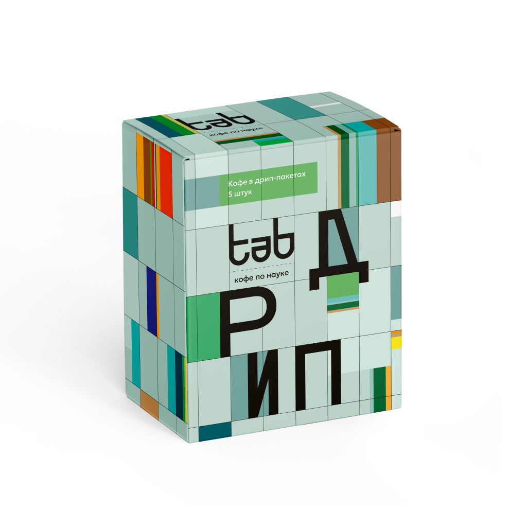 Кофе в дрип-пакетах Tab Два континента, арабика 100 %, 5 шт. x 12 г