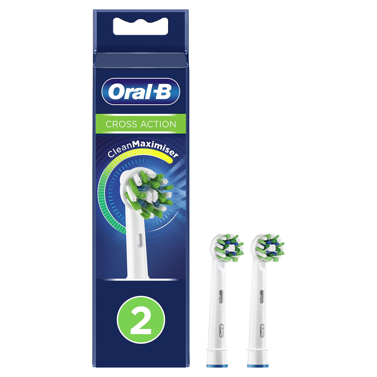Набор насадок Oral-B Cross Action EB50RB/Pro Cross Action EB50RX-2 для Oral-B, белый, 2 шт