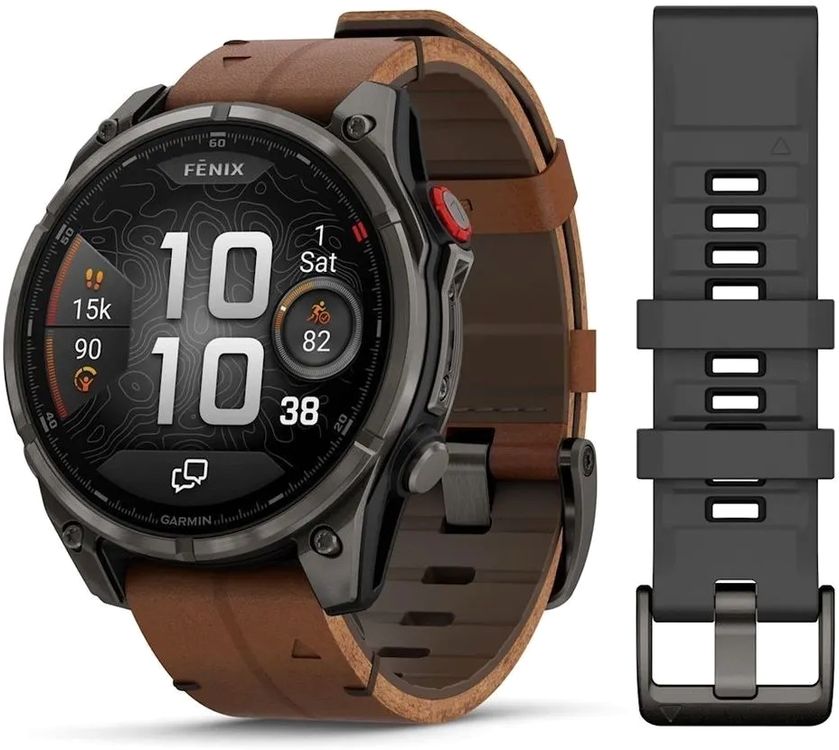 Смарт-часы Garmin Fenix 8 Pro, песочный/серый