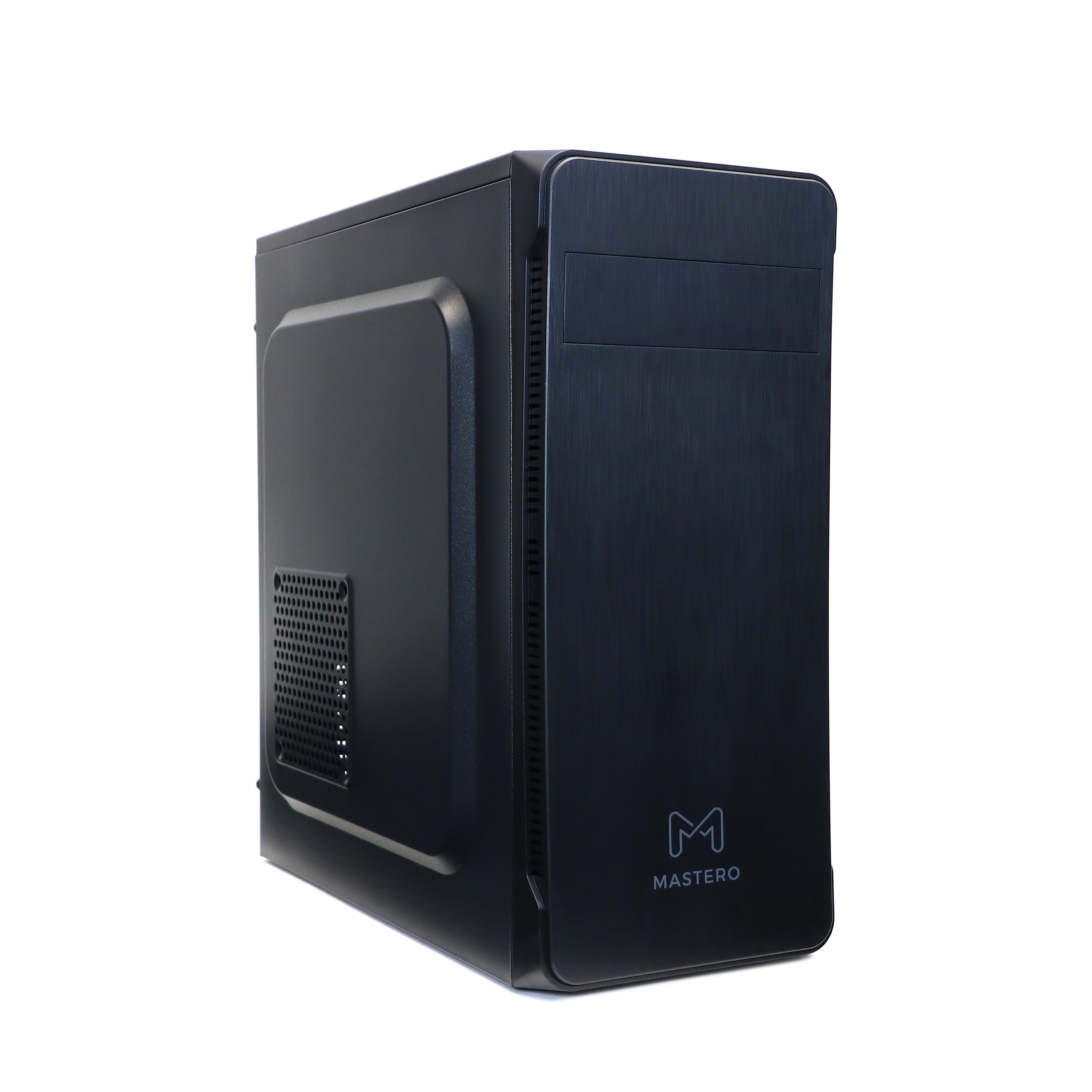 Корпус Mastero MST-A-01, ATX, Midi-Tower, USB 3.0, черный, 450 Вт (MST-A-01-450W-B) новый, замятие на верхней крышке от угла блока питания