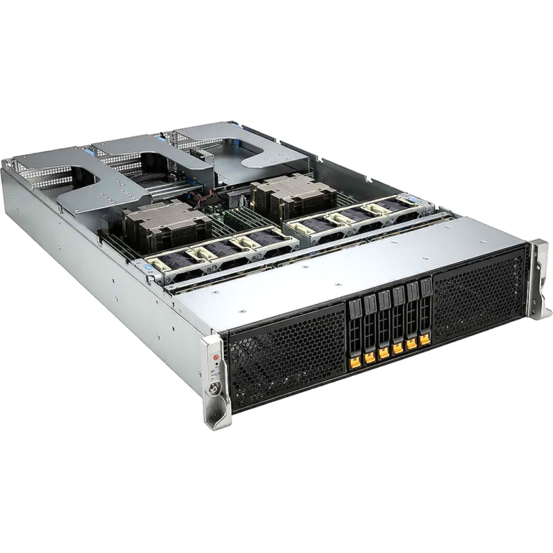 Серверная платформа SuperMicro Hyper A+ 2126HS-TN, 2xSocket SP5, 24xDDR5, 16x2.5 HDD HS, без БП 2U (AS -2126HS-TN_1)