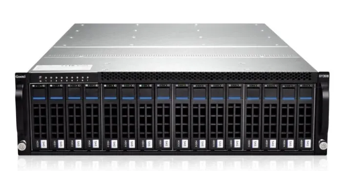 Серверная платформа GOOXI SY308-S16R, 8xSocket1151, 32xDDR4, 16x3.5 HDD HS, Redundant 2x1200 Вт 3U (SY308-S16R(C242))