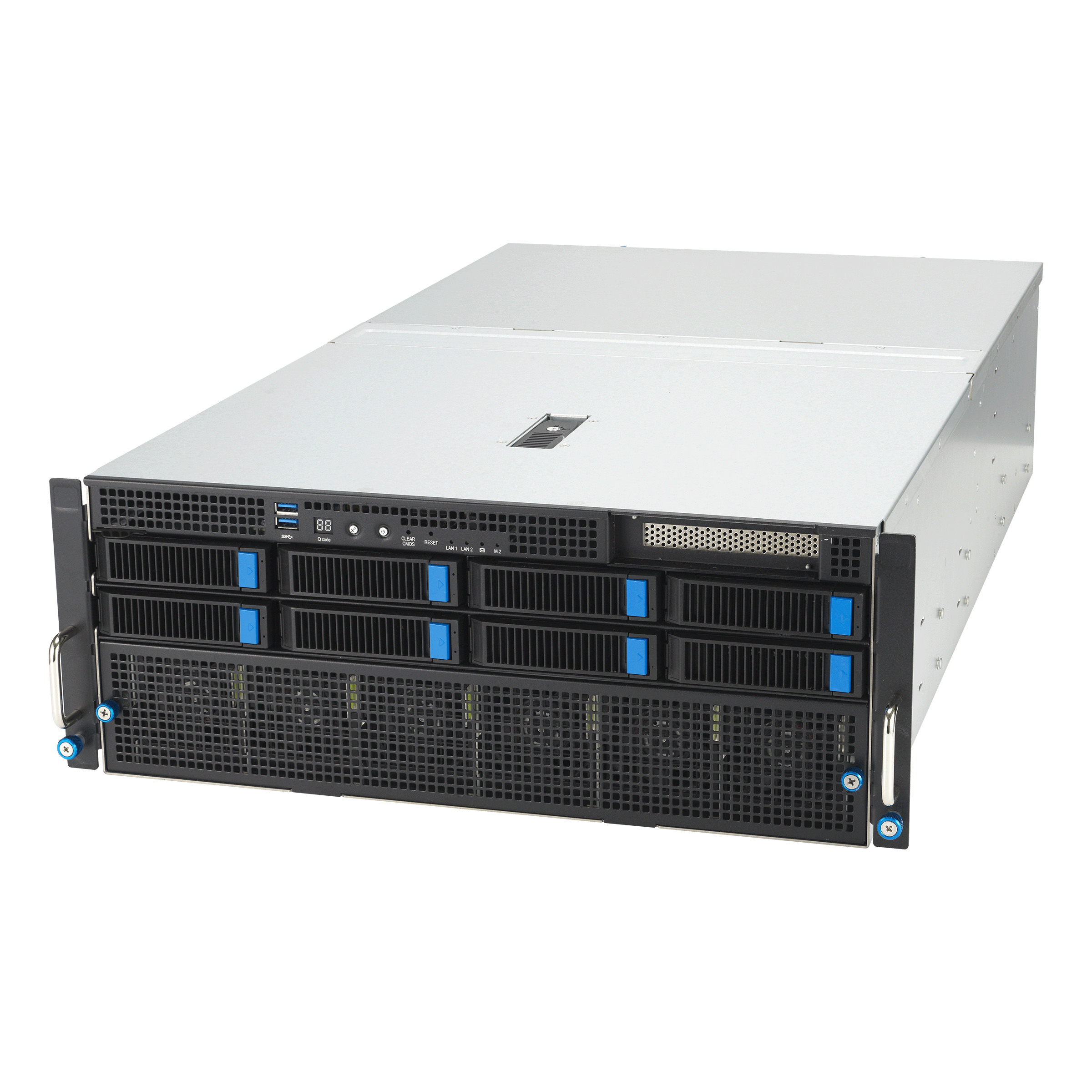 Серверная платформа ASUS ESC8000-E11P-SKU4, 2xSocket4677, 32xDDR5, 8x2.5/3.5 HDD HS, Redundant 4x3000 Вт 4U (90SF02I4-M003C0)