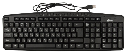 

Клавиатура проводная Ritmix RKB-141 Black USB, RKB-141 Black USB